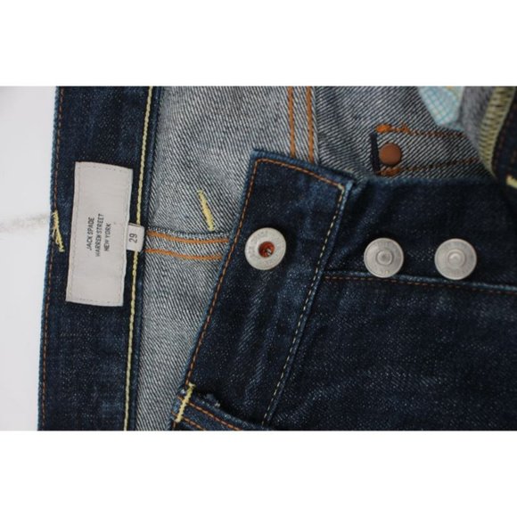 Jack Spade Mens 29 W31 Slim Straight Selvedge Denim Jeans White Oak Button Fly - Picture 8 of 13